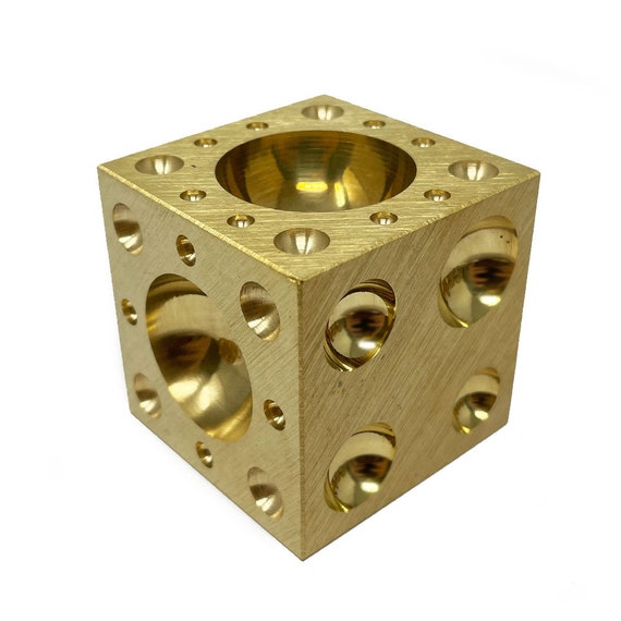 50mm (2") Solid Steel Doming & Dapping Block - Jewellery Making & Metal Craft Tool