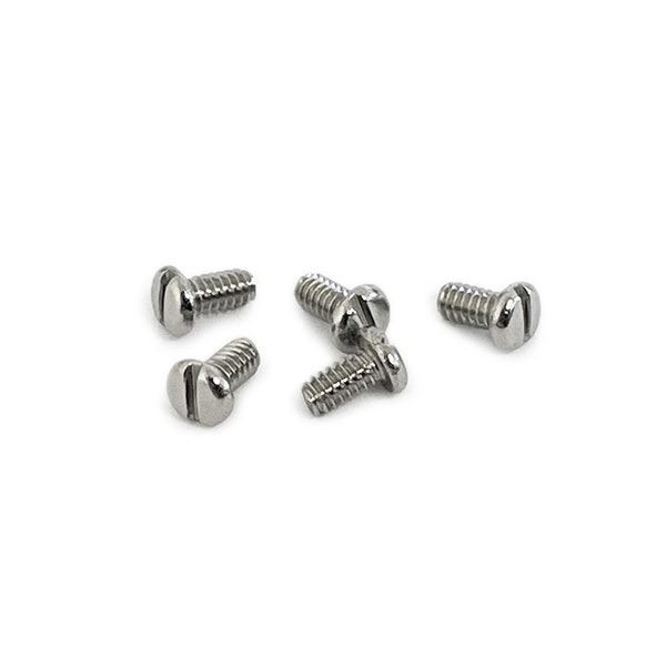 Watch Case Back Screws Straight Line Domed Head x5 Stainless Steel - CHOOSE SIZE