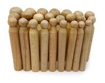 Wood Doming Dapping Punches Set x24 Wooden Dome Forming Tools 11mm - 25mm