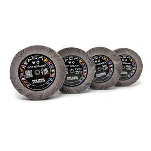 Emery Flap Wheel, Grit Options 180 / 220 / 320 / 400, P/V 105x30mm Polishing Abrasive for Metals