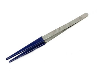 Small Tweezers with Rubber Tips PVC Coated Jewellery Making Hobby Craft Tweezers 8" Jewellery Precision Coated Tweezers