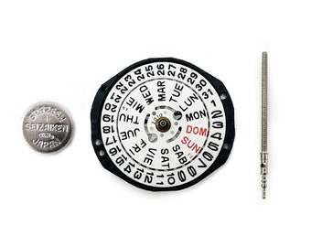 Hattori PPC23M Seiko Quartz Watch Movement Day & Date 3 o'clock Japan Made