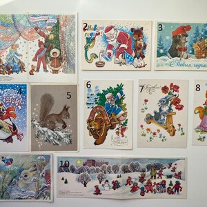 Frohes neues Jahr, Zarubin und andere, sauber, Postkarten der Udssr, Vintage, sowjetische Postkarten