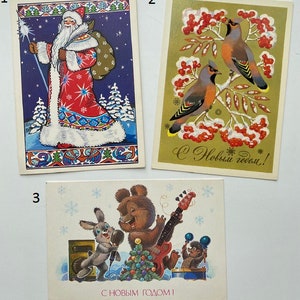 Alte sowjetische Neujahrspostkarte. Retro, UdSSR Vintage, Linde, Bazarov, Zarubin, 50-70