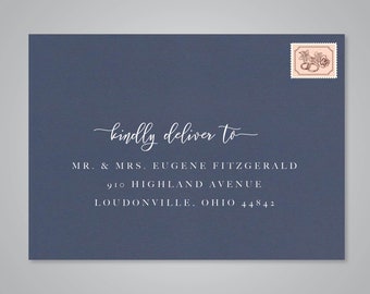 5x7 High Quality Envelopes Front only Olive Branch Black Envelopes White Ink Address Printing pack of x50 size 130x190