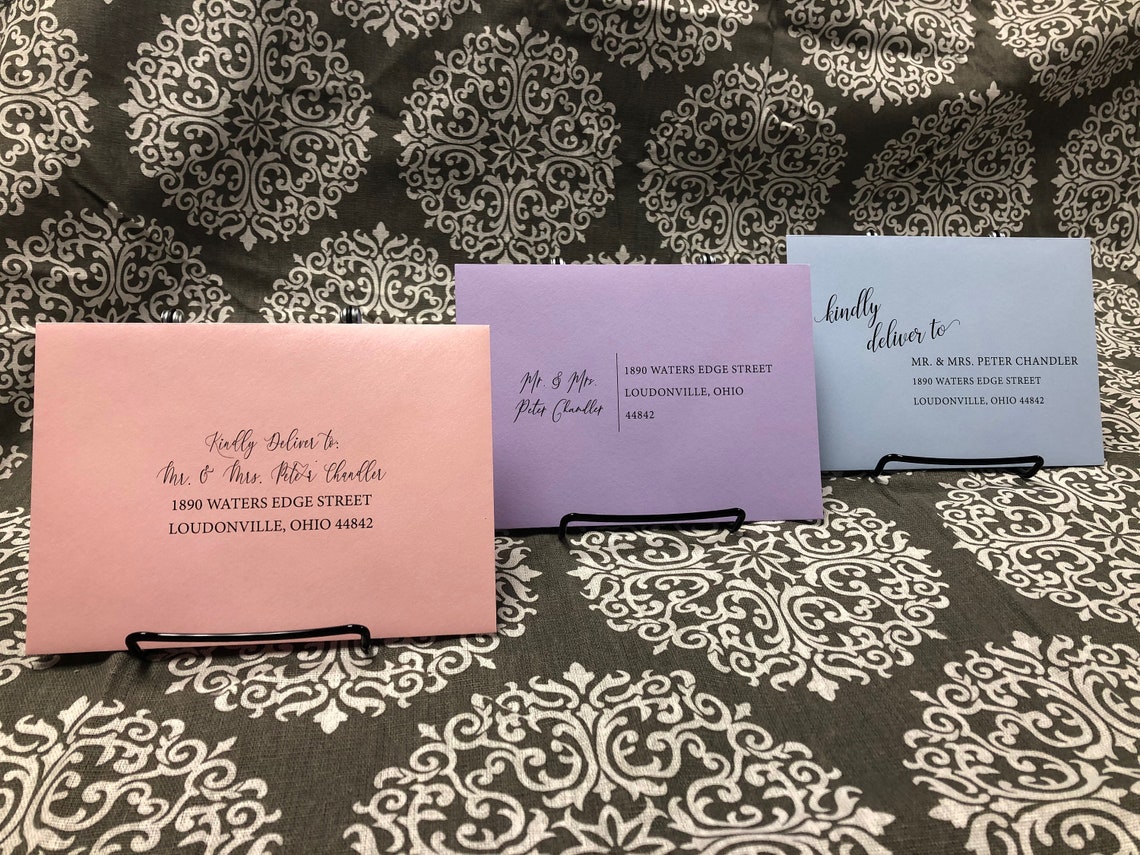 Envelope Addressing Service Envelope Printing 24 Styles Etsy