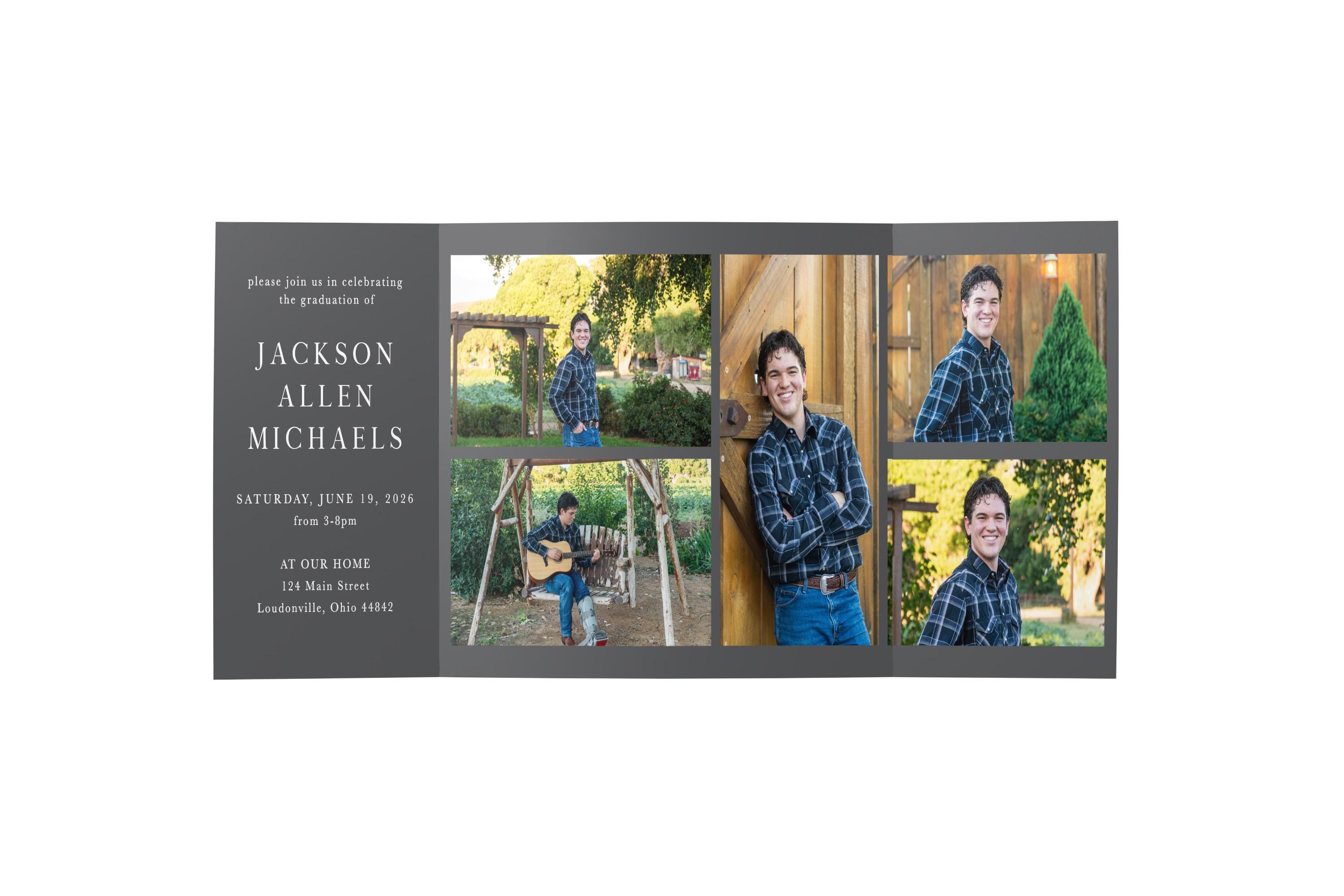 Gate Fold Graduation Invitation - Etsy