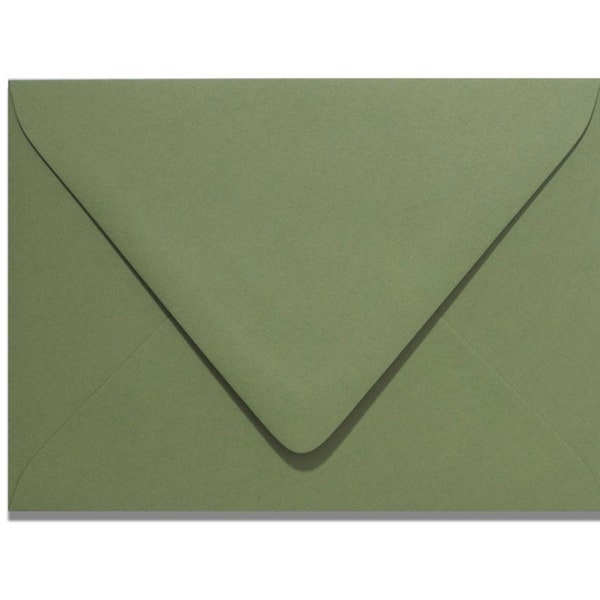 Sage Green Envelopes, Size A7 or A6, Pack of 25