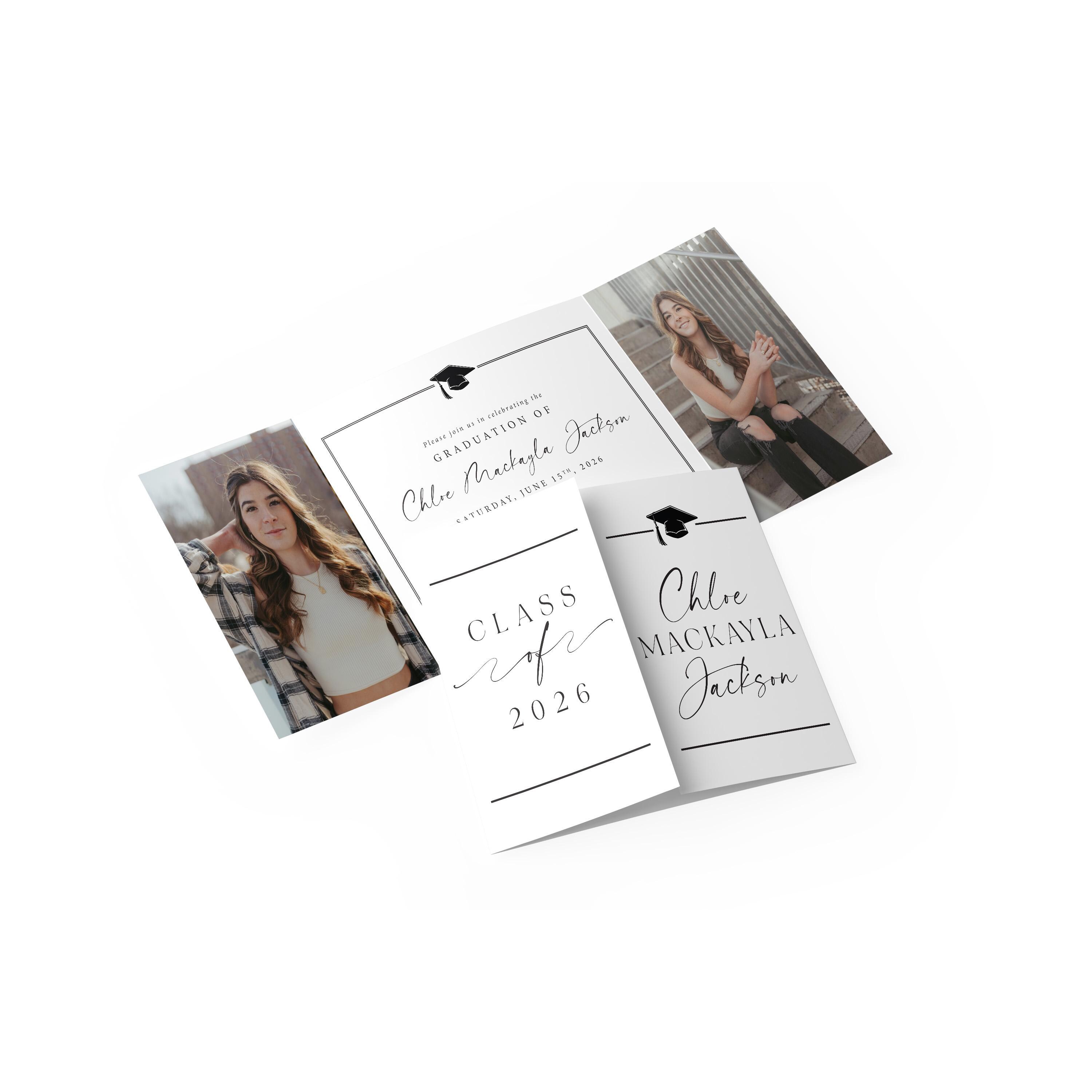 Gate Fold Graduation Invitation - Etsy