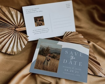 Addressed & Printed Save The Date Postcard, Wedding Post Card, Save our date, Wedding announcement card