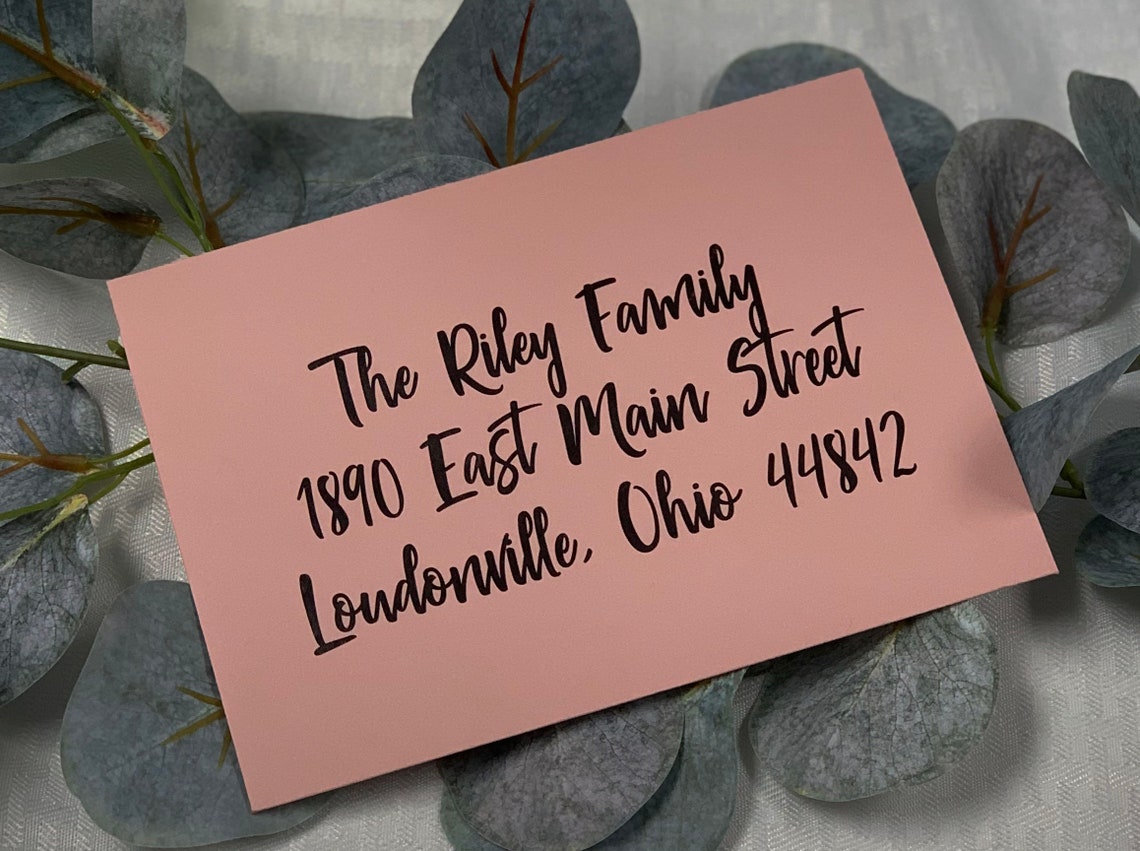 Envelope Addressing Service Envelope Printing 24 Styles Etsy