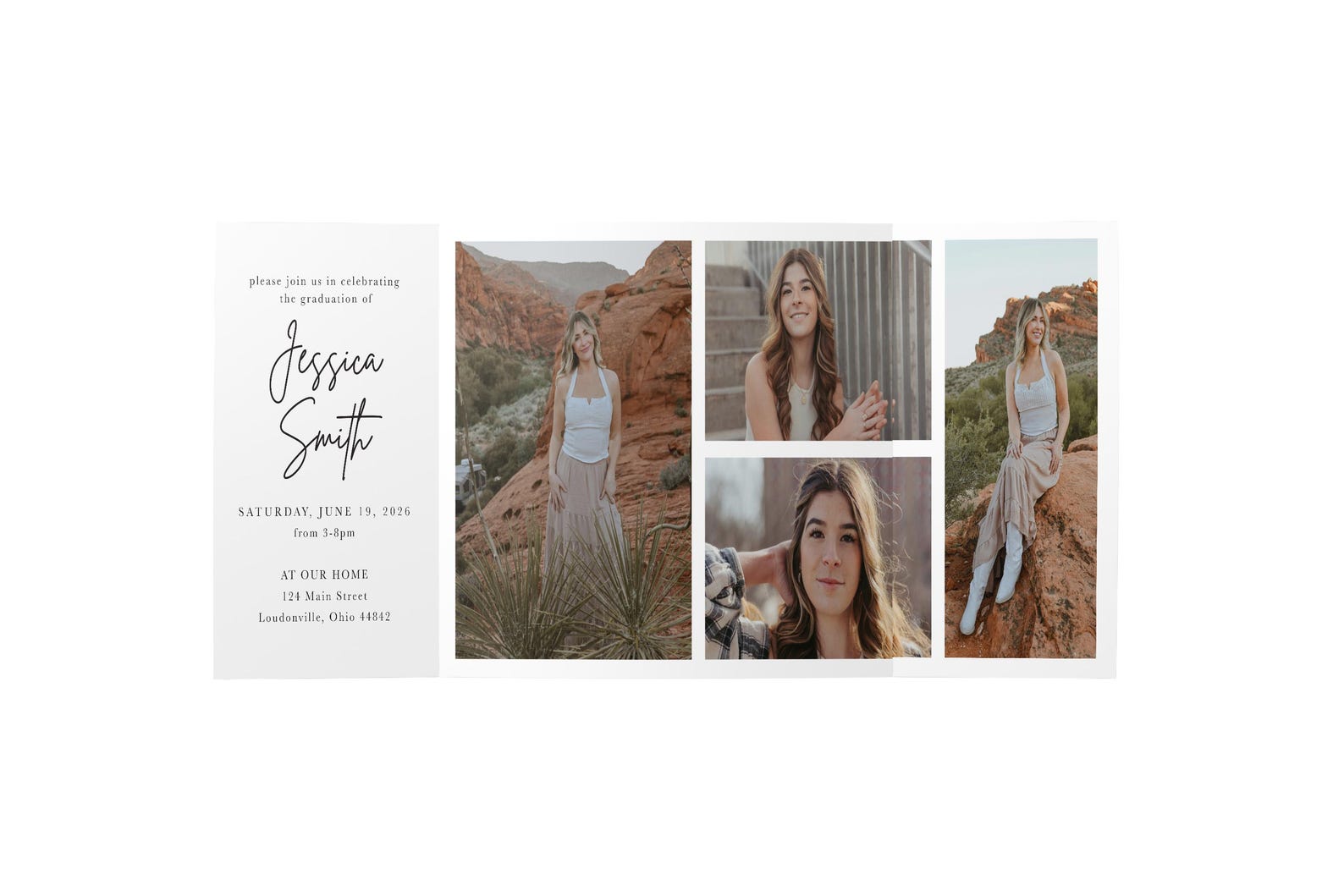 Gate Fold Graduation Invitation - Etsy