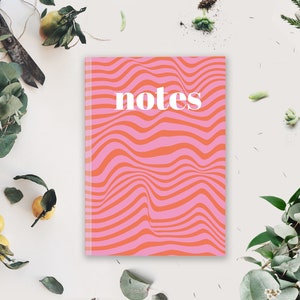 32 Page Lined Notebook, Funky Pattern Design - Etsy