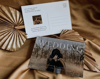 Addressed & Printed Save The Date Postcard, Wedding Post Card, Save our date, Wedding announcement card