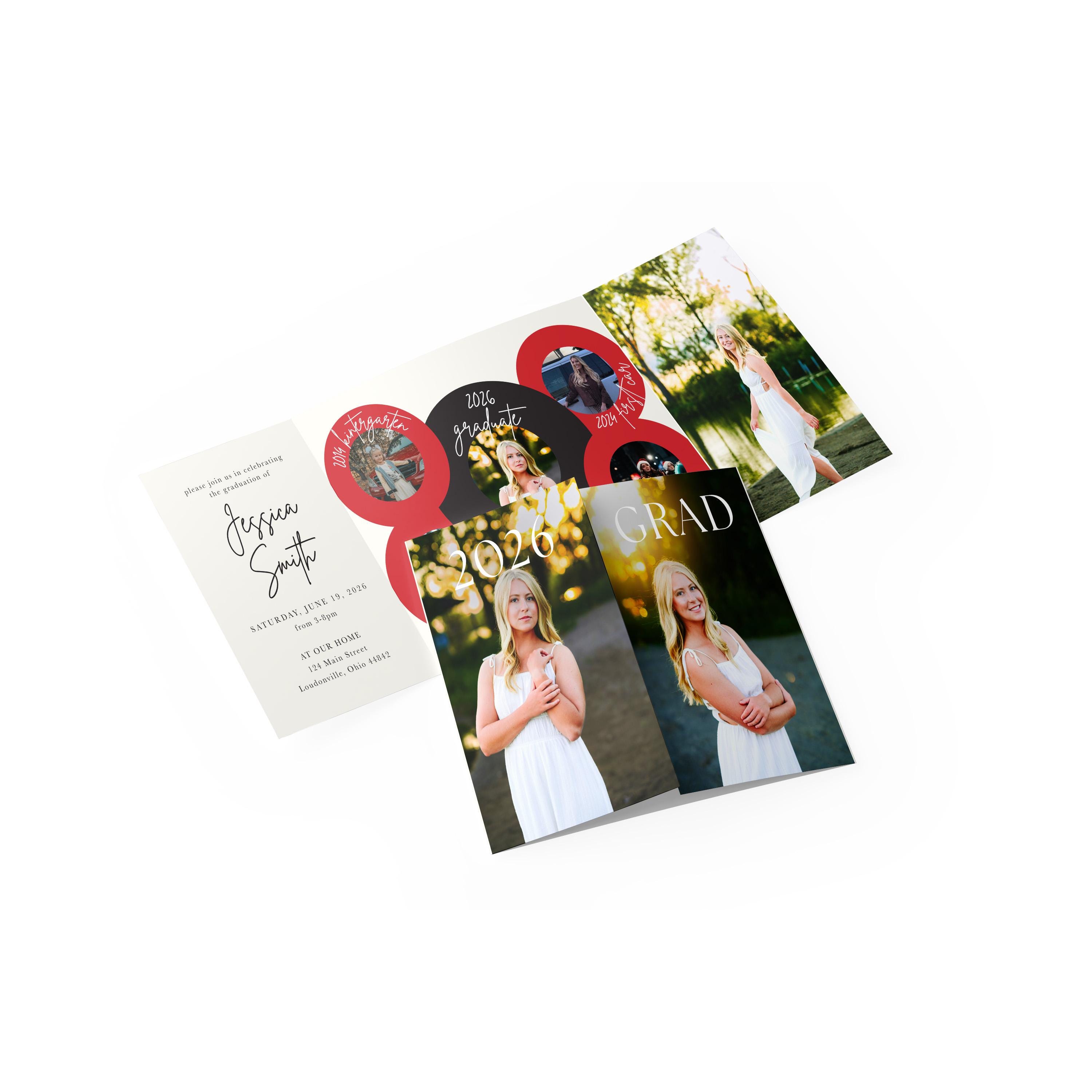 Gate Fold Graduation Invitation - Etsy