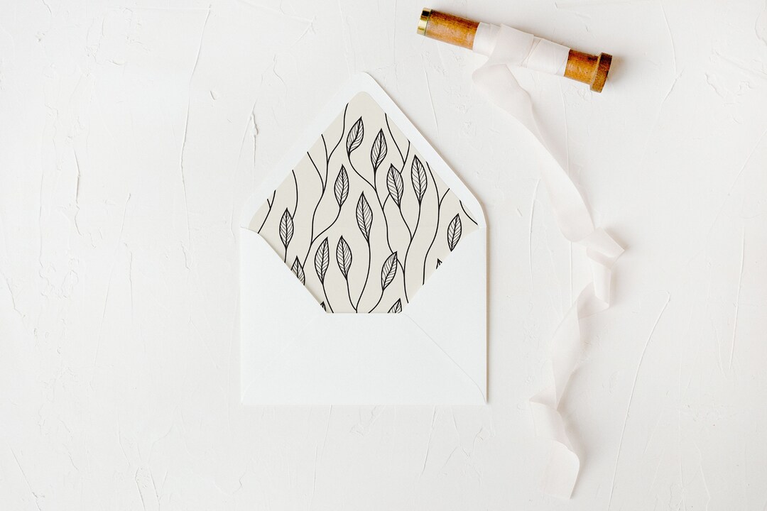 Floral Pattern Envelope Liner Pack of 25 A7 Envelope Liner Etsy