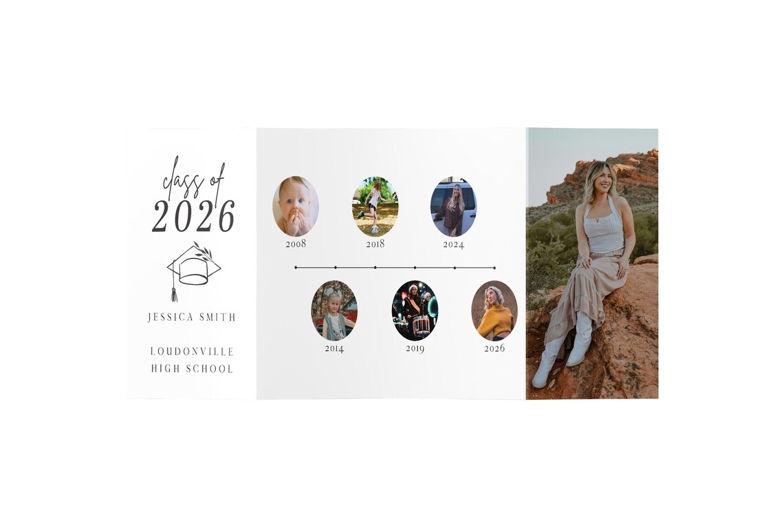 Gate Fold Graduation Invitation - Etsy