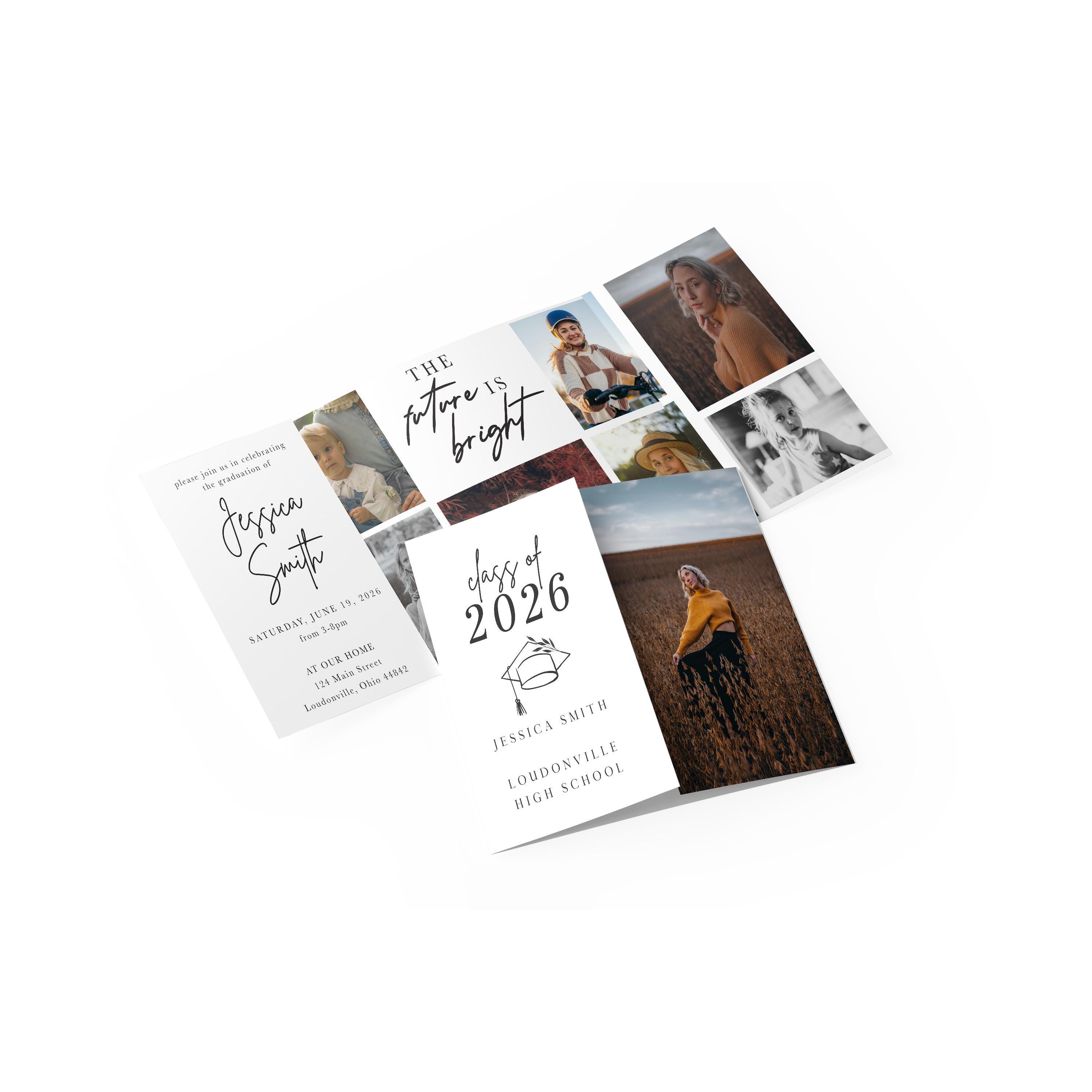 Gate Fold Graduation Invitation - Etsy
