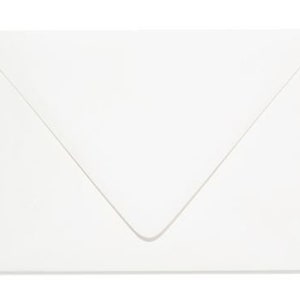 May include: A white envelope with a standard flap.