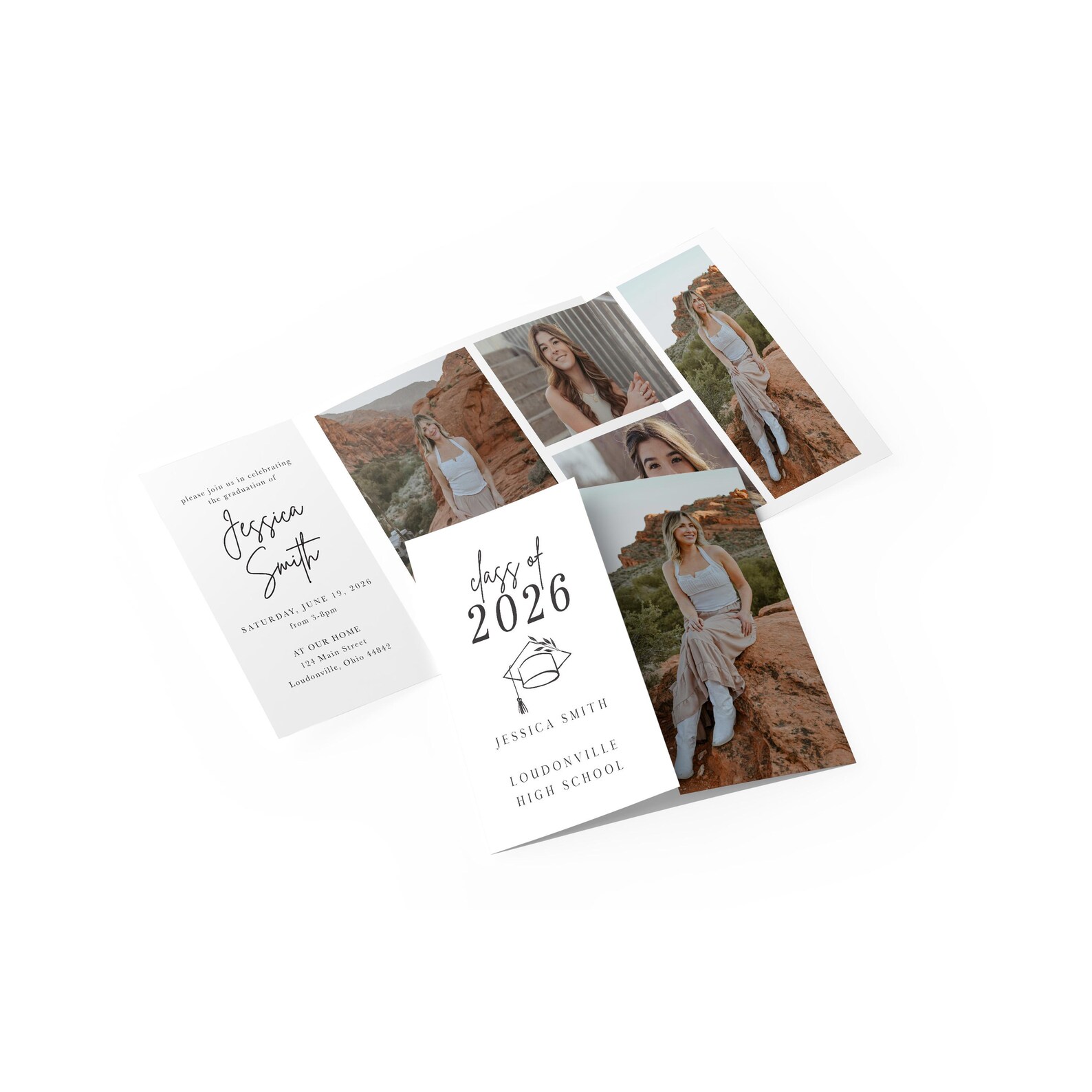 Gate Fold Graduation Invitation - Etsy