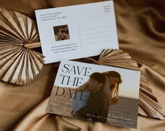 Addressed & Printed Save The Date Postcard, Wedding Post Card, Save our date, Wedding announcement card