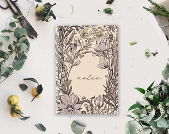 32 Page Lined Notebook, Vintage Design