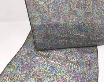 Hand Colored Street Art Scarf: Abstract Graffiti Print, Wearable Art