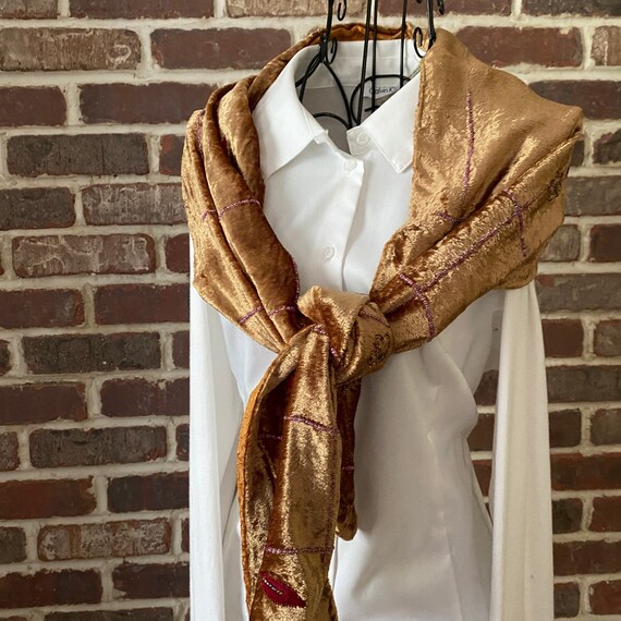 Vintage Christian Livingston Glam Copper Velvet S… - image 5