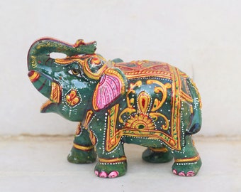 Handcarved Jade stone Elephant Ganesha traditional Figure,showpiece for  mothers day gift