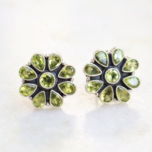 Handmade peridot stone cufflinks peridot silver groomsmen gift ideas for men jewellery cufflinks