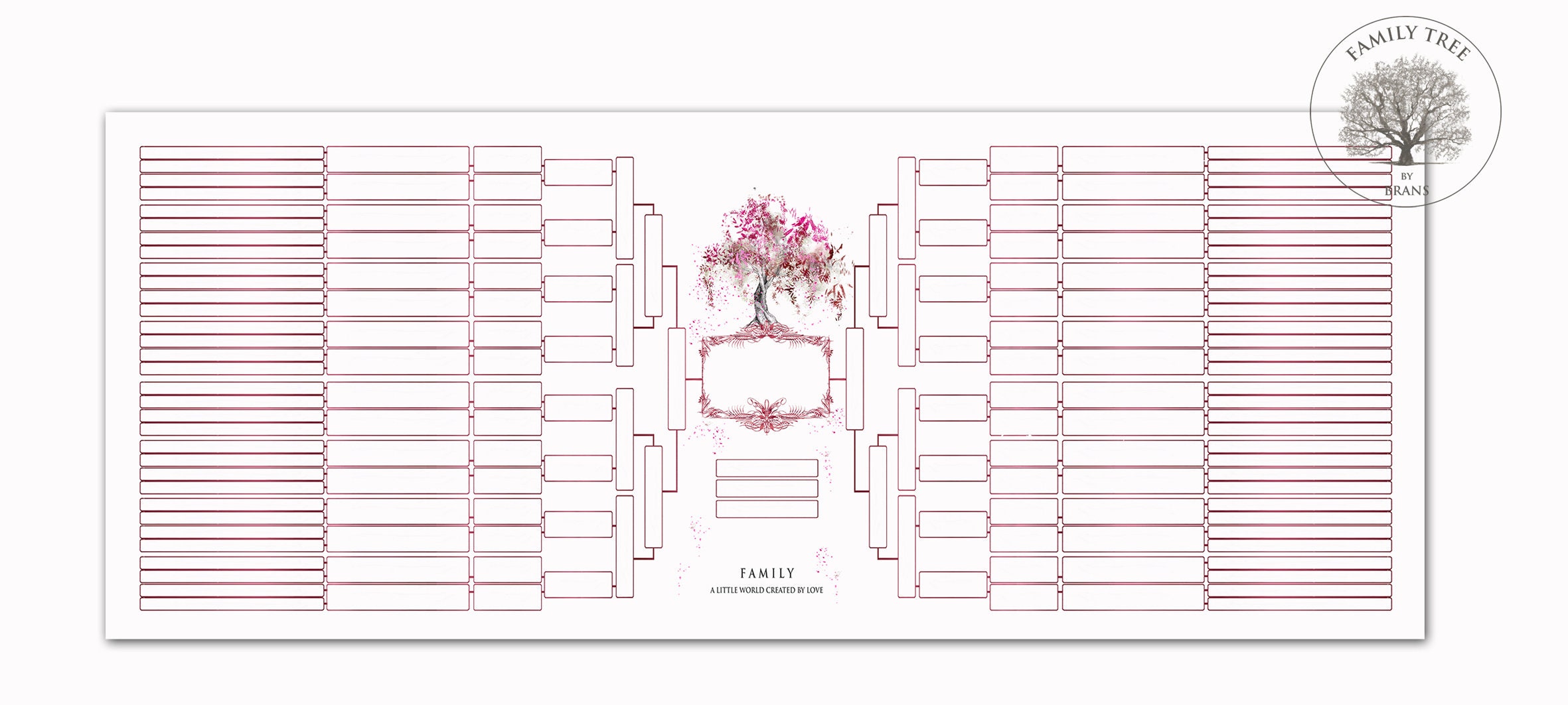 8 Generation Family Tree Template Violet Family Tree Wall Art Etsy 8 Generation Family Tree Template Violet Family Tree Wall Art Etsy