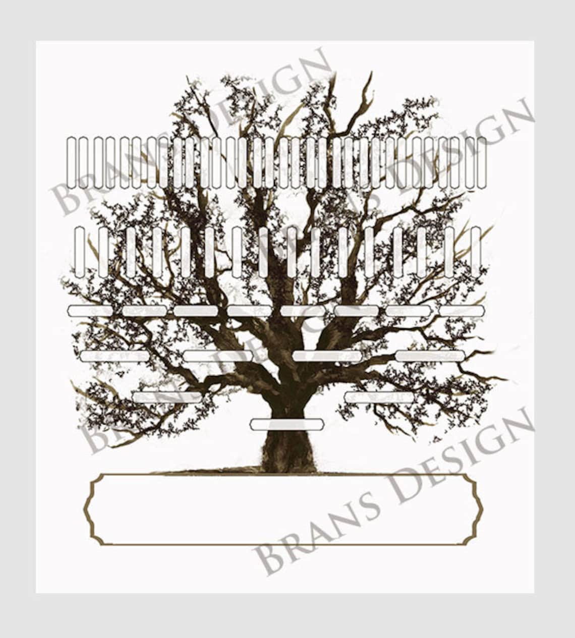 Branches Family Tree Family Tree Chart or Personalized Gift - Etsy