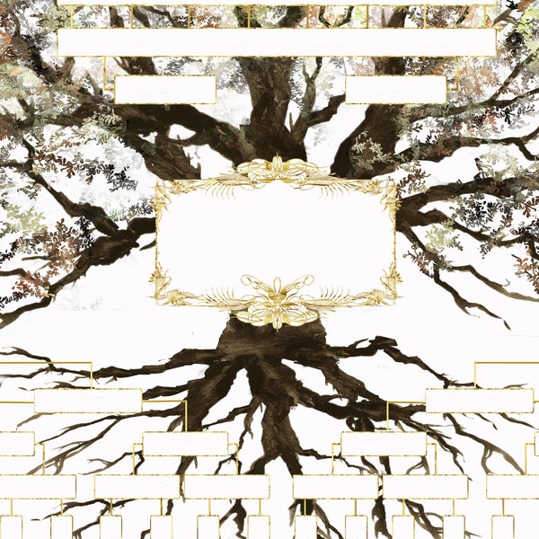 Printable Descendant Family Tree - Etsy
