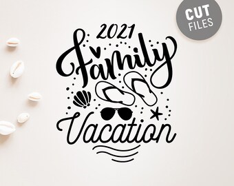 Free Free 190 Beach Family Vacation 2021 Svg SVG PNG EPS DXF File