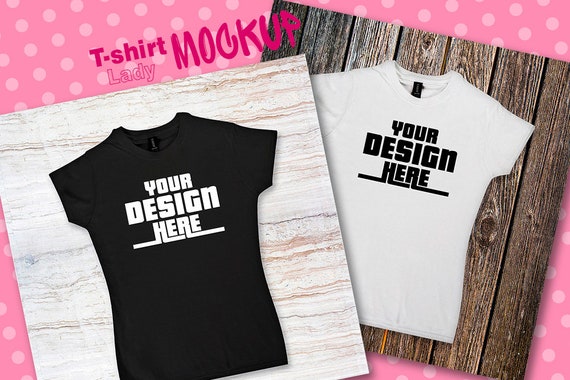 Anvil T-Shirt Mockup Ladies T-Shirt Mockup White And Black Anvil T-Shirt Mockup Ladies T-Shirt Mockup White And Black