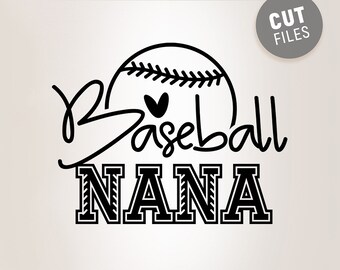 Download Baseball Nana Svg Etsy