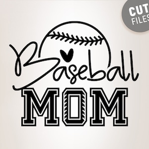 Baseball Mom Svg, Baseball Fan Svg, Baseball Shirt Design Svg, Baseball Mama Svg, Cut Files for Cricut & Silhouette, Baseball Design