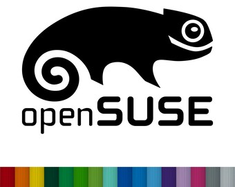 Adesivo in vinile con il logo openSUSE