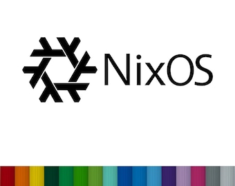NixOS Logo Vinyl Decal Sticker