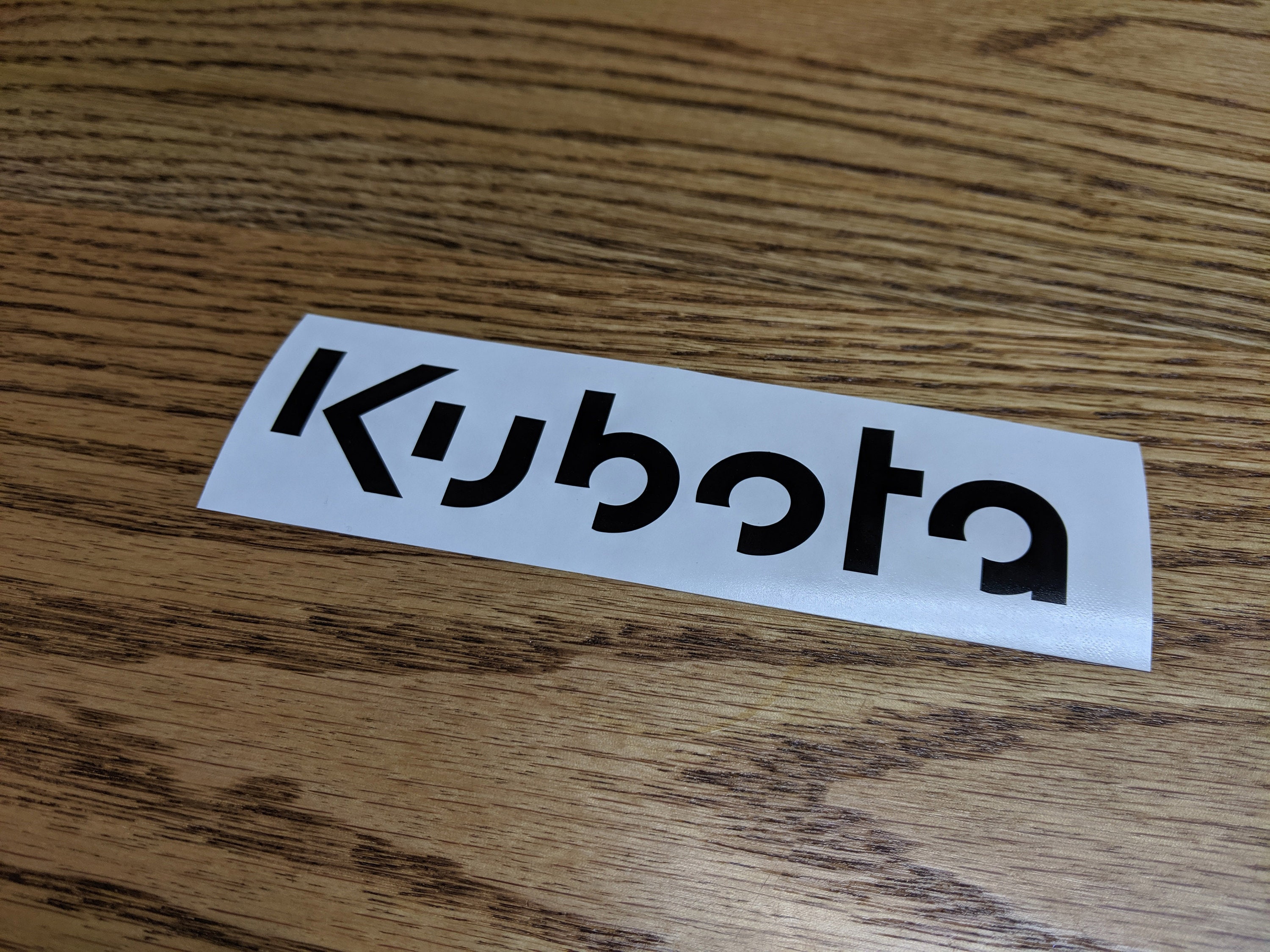 Kubota Vinyl Decal Sticker Etsy