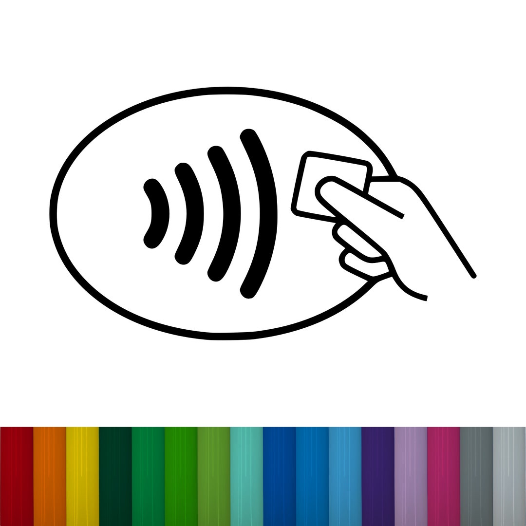 Contactless Pay Vinyl Decal Sticker - Etsy