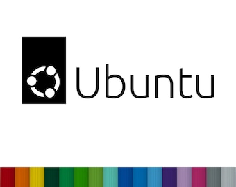 Adesivo in vinile con il logo di Ubuntu