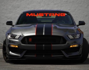 Mustang Windshield Banner Text Vinyl Decal Sticker