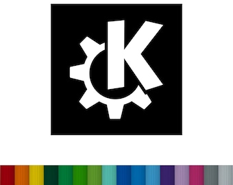 Adesivo in vinile con logo KDE