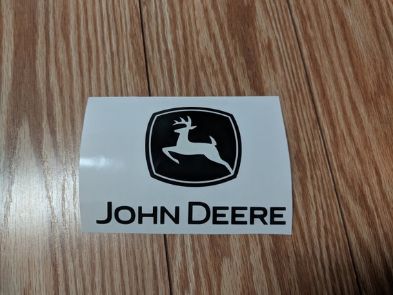 Multiple Sizes /& Colours John Deere Badge Sticker // Decal Emblem Tractor