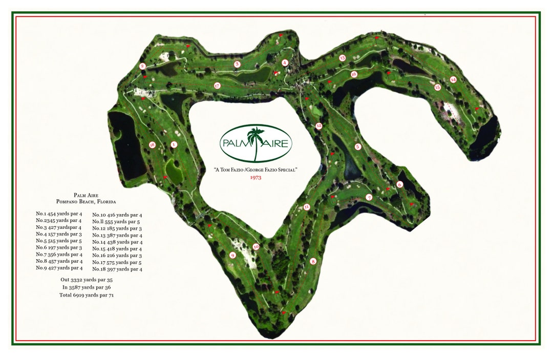 Palm Aire Golf Course Etsy Palm Aire Golf Course Etsy