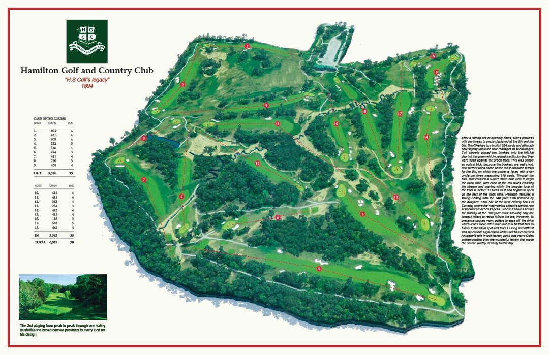 Hamilton Golf Canada Etsy