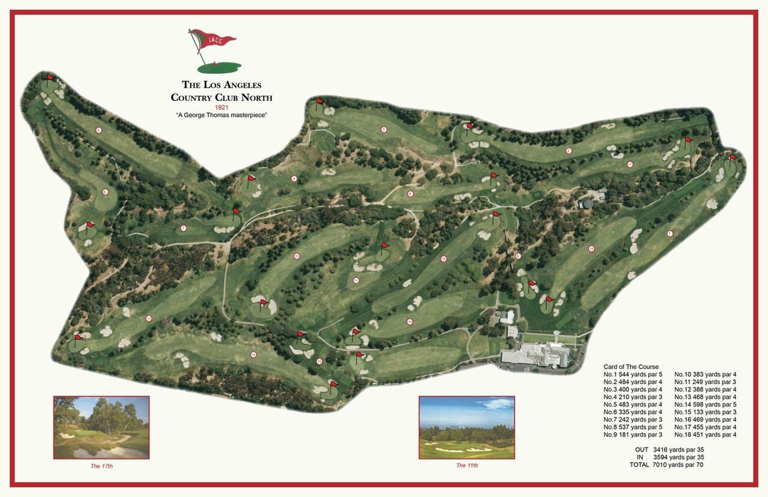 Los Angeles Country Club North Etsy Norway