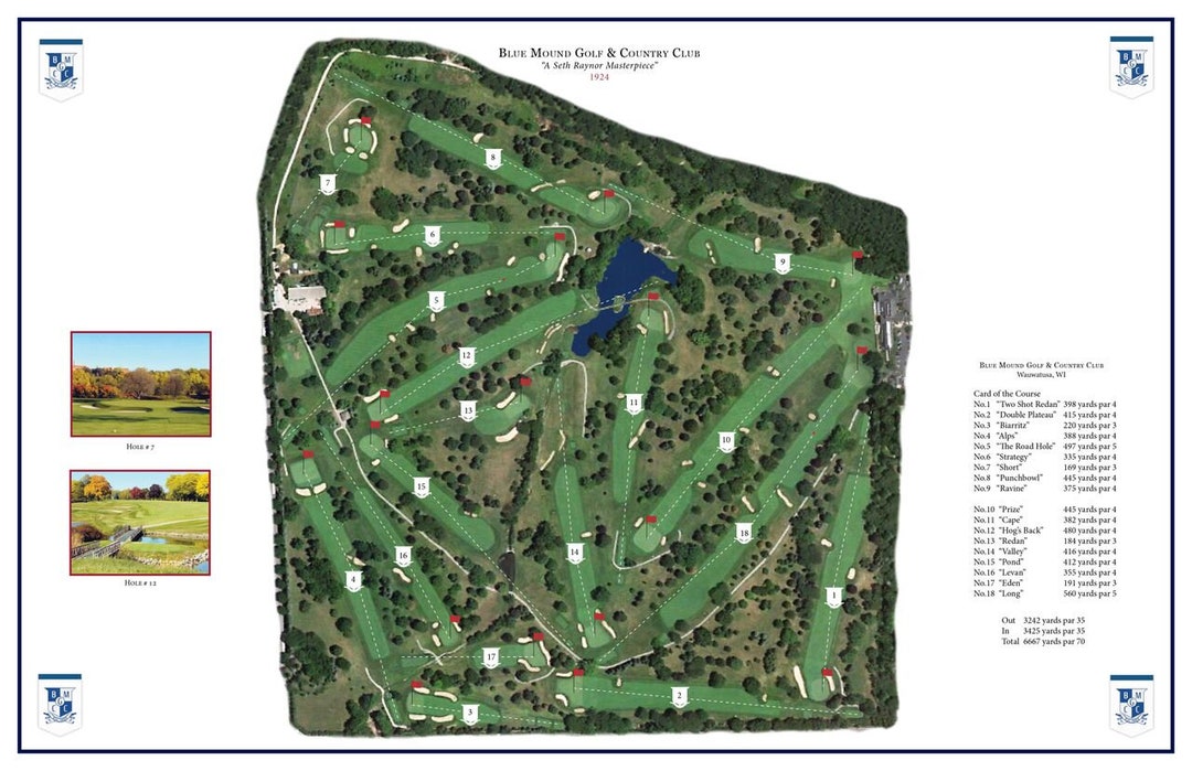 Bluemound Golf and Country Club Etsy