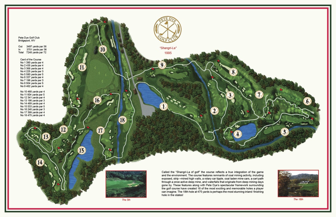 Pete Dye Golf Club - Etsy